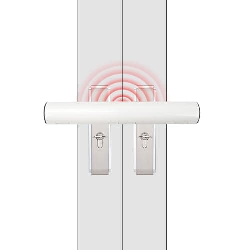 Image of Les-Theresa Patio Door Locks Aluminum Alloy Security Door Lock, Patio Door Security Lock 30mm Universal Tube French Door Security Lock for Double Conservatory Doors Lock (with Alarm)