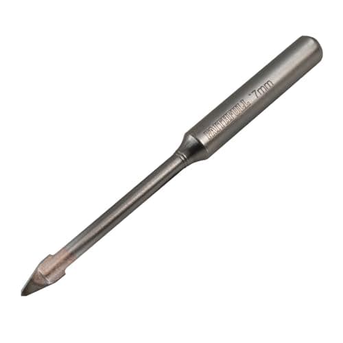 Image of Faithfull FAIGDC07 Carbide Hard Tile & Glass Drill Bit for Porcelain, Ceramic, Mirrors, Porcelain, Terracotta, Tiles, Glass – 7mm