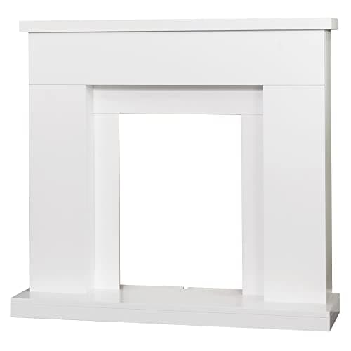 Image of Adam Lomond Fireplace in Pure White, 39 Inch