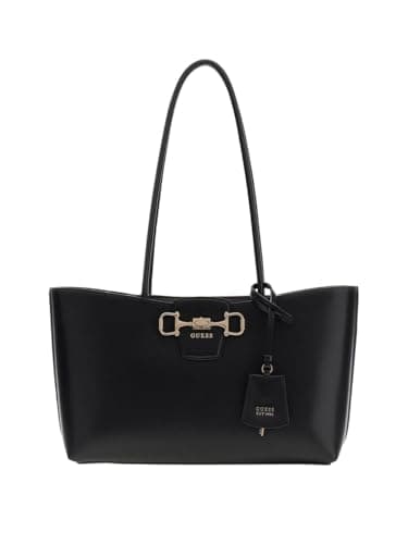Image of GUESS shoulder bag shopper bag Janie Logo Girlfriend Carryall Black