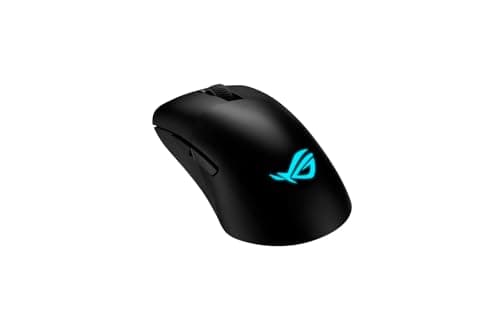 Image of Asus ROG Keris Wireless AimPoint Gaming Mouse, Tri-mode connectivity (2.4GHz RF, Bluetooth, Wired), 36000 DPI sensor, 5 programmable buttons, ROG SpeedNova, Replaceable switches, Paracord cable, Black