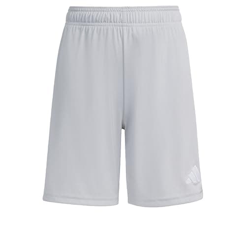 Image of adidas Unisex Kids Entrada26 Shorts Kids, Team Light Grey/White, 7-8 Years