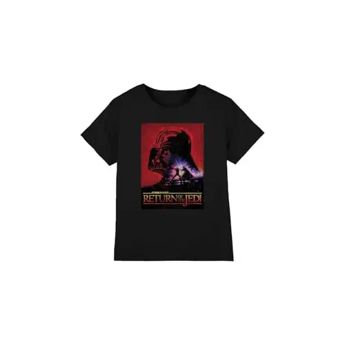 Image of Star Wars Return of The Jedi Block Unisex Kids T Shirt, Black, 5-6 Years