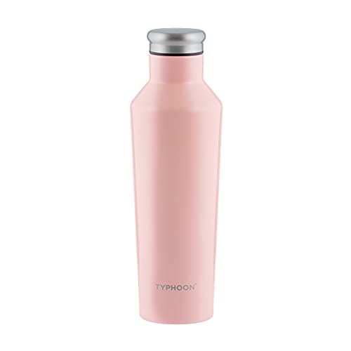 Image of Typhoon Pure Steel Water Bottle | Double Walled | Leak-Proof and Condensation-Free | Insulated Reusable Bottle with Wide Neck | Keeps Cold for 24 Hours, Hot for 12 Hours, 500 ml