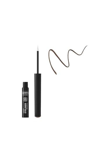 Image of lavera Liquid Eyeliner -Brown- For an expressive look ∙ Organic blossom extracts & organic oils ∙ Vegan Natural cosmetics Make-up Organic plant ingredients 100% natural make-up (2.8 ml)