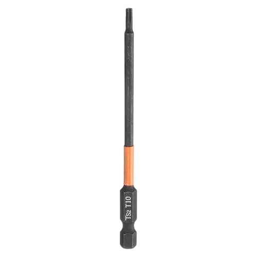 Image of sourcing map T10 Torx Head Screwdriver Bit 4" (100mm) Long 1/4" Hex Shank Magnetic No Hole Tamper Proof 6 Point Star Screw Driver Drill Bits Phosphate S2 Steel Industrial Power Tools
