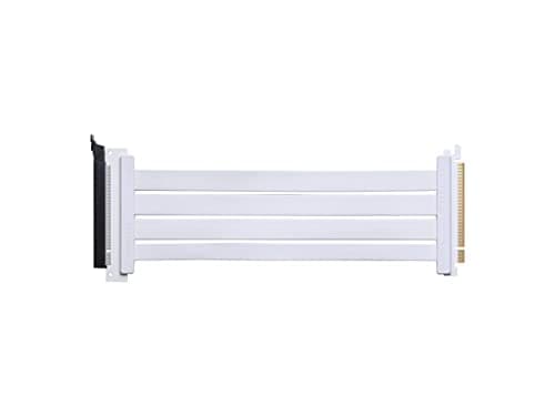 Image of Phanteks 300mm Flatline PCI-E 4.0 x16 Riser Cable 180° Adapter - White