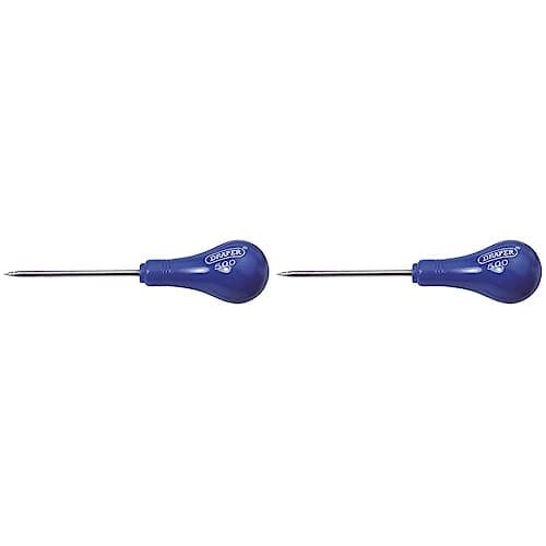 Image of Draper 64747 Carpenters Scratch Awl with Extra Long Blade, Blue (Pack of 2)