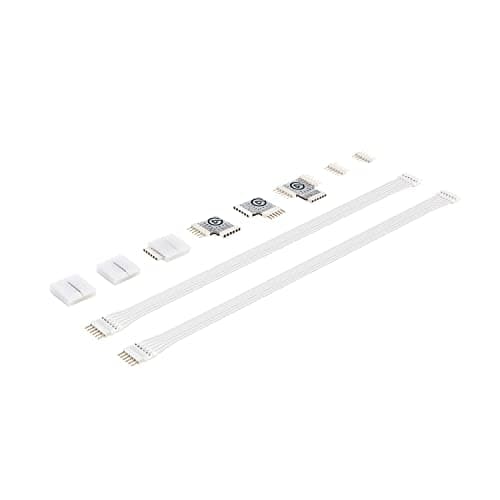 Image of Elgato Light Strip Connector Set - Light Strip Connector Set, T-Connector, Corners, Extension Cables, Compatible Light Strip, White, 10LAF9901