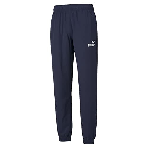 Image of PUMA Active Woven Pants CL Men's Tracksuit, Peacoat No.1 Logo Blue, XS