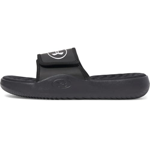 Image of Under Armour UA Ignite Pro 8 SL Mens Sandal, Black/Galaxy Black/White, 9 UK