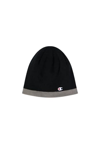 Image of Champion Reversible Beanie Unisex-Adult, deep Black/Cool Dark Grey, One Size