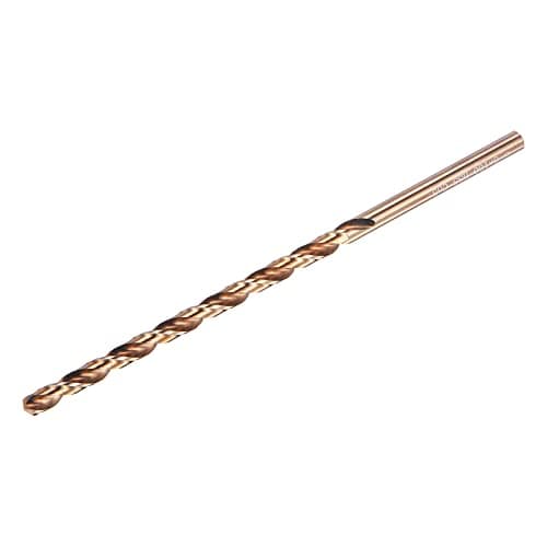 Image of sourcing map M35 High Speed Steel Straight Shank Twist Extra Long Drill Bit, Gold Oxide 6mm Drill Diameter 160mm Length