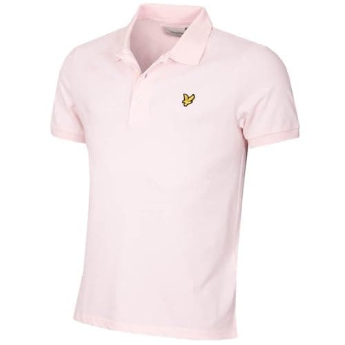 Image of Lyle & Scott Mens Plain Polo Shirt - Light Pink - M