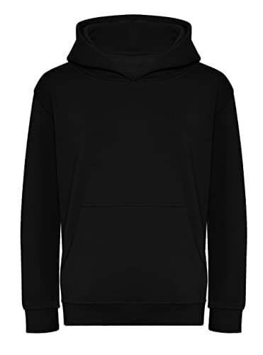 Image of AWDis Just Hoods JH201J Kids Organic Hoodie - Deep Black - 7-8 Years