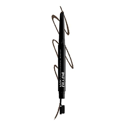 Image of NYX Professional Makeup, Fill & Fluff Eyebrow Pomade Pencil, Creamy Pomade Formula, Precise Tip, Paddle Brush for Blending, Dual Ended Fill & Fluff Eyebrow, Ash Brown