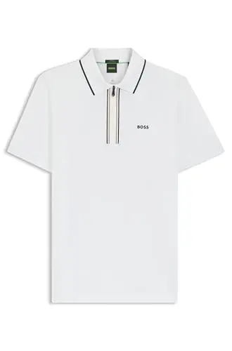 Image of HUGO BOSS Mens Philix Polo Shirt - White - M