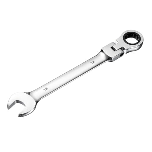 Image of sourcing map Flex-Head Ratcheting Combination Wrench 18mm 72-Teeth Metric Standard Ratchet Box and Open End CR-V Steel Double Ended Wrench for Fasteners Nuts Bolts