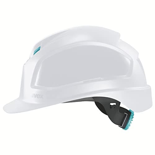 Image of uvex pheos planet B-WR protective helmet, ventilated work helmet for construction site, white, 52-61 cm