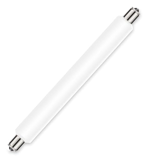 Image of Sunnylinn S15s LED Bulbs 284mm 6W, 284mm Strip Light Bulb Double Ended LED Cool White 6000K, 60W S15s Shaver Light Bulb Replacement S15 Tube Bulbs Bathroom Strip Light Non-Dimmable (1-Pack).