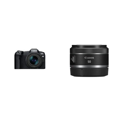 Image of Canon EOS R8+RF 24-50MM F4.5-6.3 IS STM|24.2MP Full-Frame Mirrorless Camera & RF 50mm F1.8 STM Lens - Compact and Lightweight Lens for EOS R-Series Cameras