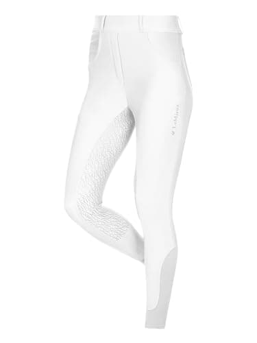 Image of LeMieux Demi Bregging - Ladies Pull On Breeches - Full Seat Silicone Grip - White - UK12