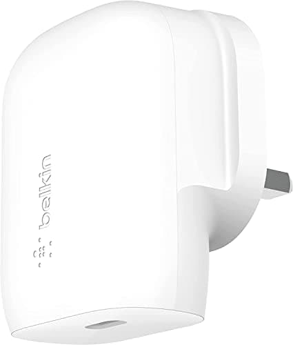 Image of Belkin 30W USB C wall charger with PPS, Power Delivery, USB-IF certified PD 3.0, fast charger plug for iPhone 17, Air, 16, 15, Samsung Galaxy S25, iPad, AirPods, Google Pixel and More