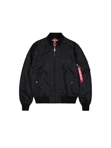 Image of Alpha Industries MA-1 TT Bomber Jacket for Men Black