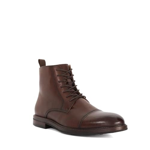 Image of Dune London Mens MATIAS Toe Cap Detail Ankle Boot Size UK 11 Lace Up Boots