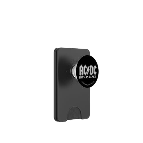 Image of AC/DC Back in Black Logo PopSockets PopWallet for MagSafe