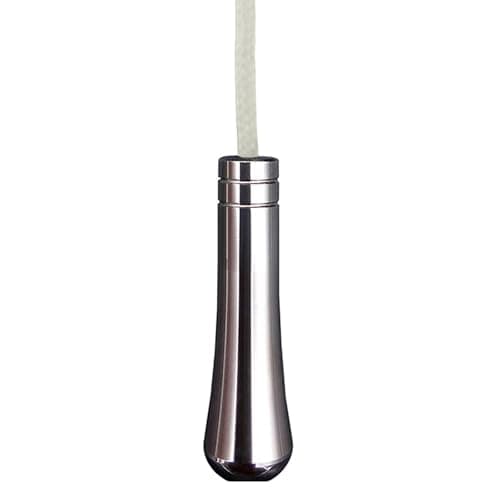 Image of NewZC Teardrop Bathroom Light Pull Silver Chrome Pull Cord Handle with Nylon Light Cord Pull String Extension Connector for Bedroom Toilet Ceiling Light Fan Switch and Blind