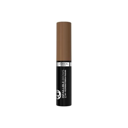 Image of L'Oréal Paris Volumising Brow Mascara, Longwear Brow Gel for Fuller Looking Eyebrows, Up To 24 Hours Wear, Water Resistant, Infallible Brows, 5 ml, Shade: 5.0 Light Brunette