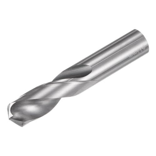 Image of sourcing map Solid Carbide Drill Bit, 13mm (0.512") YG6X/C3 Micro-Grain Tungsten Carbide Short Twist Drill Bits Straight Shank for Drilling Stainless Steel Aluminum Metal Plastic