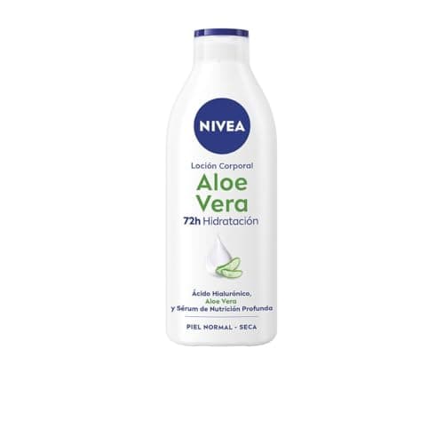 Image of NIVEA Aloe Vera Body Lotion (1 x 400 ml), Refreshing Body Lotion for 72 Hours of Deep Moisture, Moisturising Lotion with Aloe Vera, Hyaluronic Acid and Nourishing Serum
