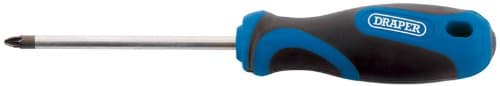 Image of Draper No.2 100mm PZ TYPE Soft Grip Screwdriver | Manual Hand Tool | Phillips Head Driver | Chrome Vanadium Steel Blade Screwdriver | 48928
