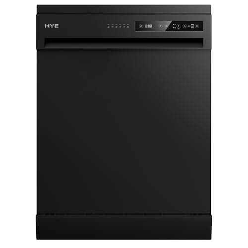 Image of Dishwasher - Freestanding Dishwasher With 14 Place Settings, 60cm, Full Size Design, Black, ECO Program, Quick Wash, Quiet (49 dB) - DW0114PB25