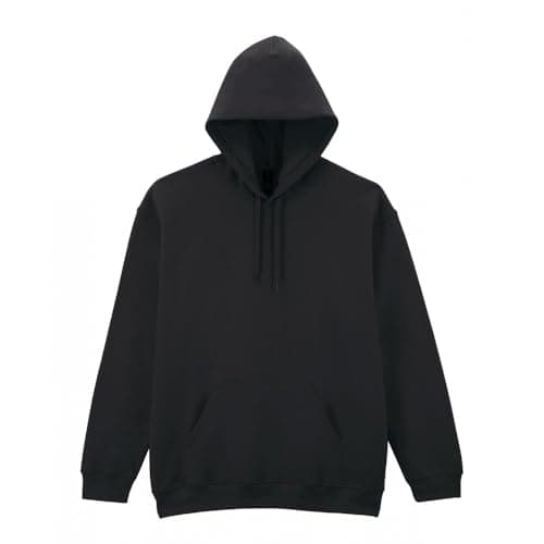 Image of NY Deluxe Edition Women's Plus Size Pullover Hood Sweatshirt Fleece Top Jumper UK Size 16 to 28 (UK, Numeric, 26, 28, Plus, Regular, Black)