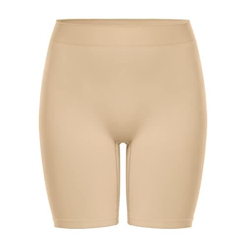 Image of YUTYTH Anti Chafing Shorts Women Boxers Underwear Legging Shorts Summer Seamless Underwear Ladies Briefs for Under Dress 1-Pack Nude-M