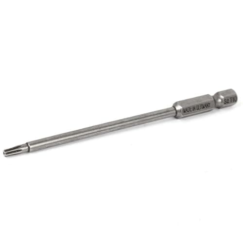 Image of TA-VIGOR 1Pcs T10 Torx Head Screwdriver Bits 1/4 Inch Hex Shank, 100mm Long Magnetic Tamper Proof Star S2 Steel Security Torx Bits with Hole for Impact Driver Drill Bits Hand Tools