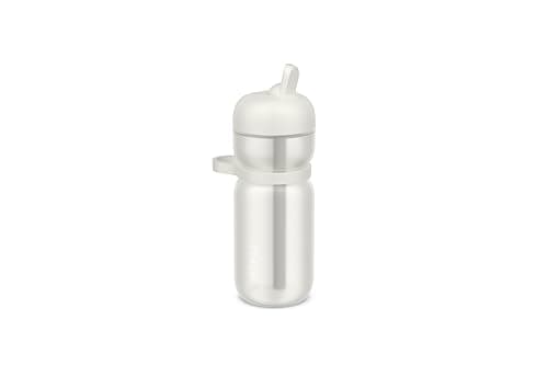 Image of Mepal Flip Bottle Sport, Leakproof (in closed position), Carry Handle and comfortable Grip, Built-in Straw, Water Bottle, 600 ml, Ceramic white