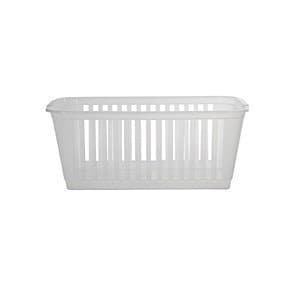 Image of Whitefurze NEW 10 X NATURAL CLEAR WHITEFURZE HANDY STORAGE BASKET 25 x 16 x 8 cm / 25CM