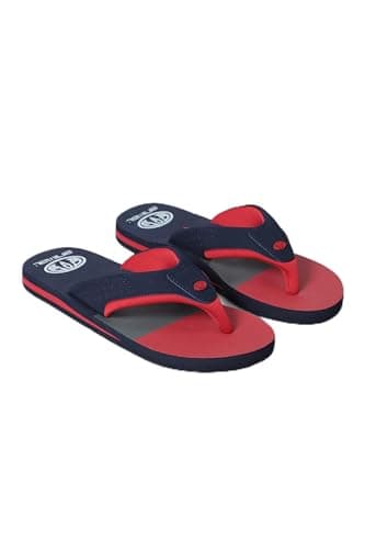 Image of Animal Jekyl Kids Flip-Flops - Slip-on & Lightweight Footwear with Soft Padded Straps for Boys & Girls - Best for Spring, Summer, Beach & Outdoors Red Kids Shoe Size 13