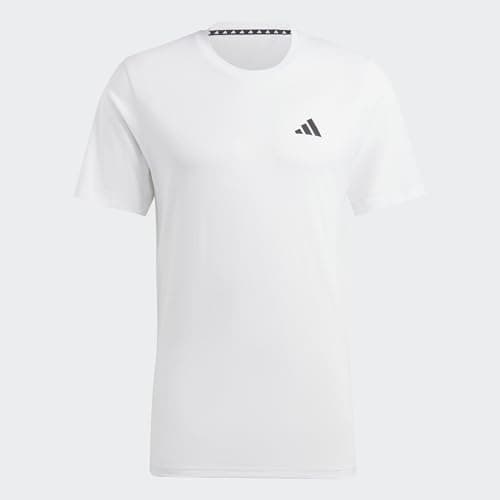 Image of adidas Men's Train Essentials Feelready Training Tee, White/Black, M