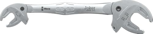 Image of Wera 6006 Joker S/L Self-Setting Double Open-end Spanner, 10; 11; 12; 13 x 7/16; 1/2" x 16; 17; 18; 19 x 5/8; 11/16; 3/4" x 208.6 mm