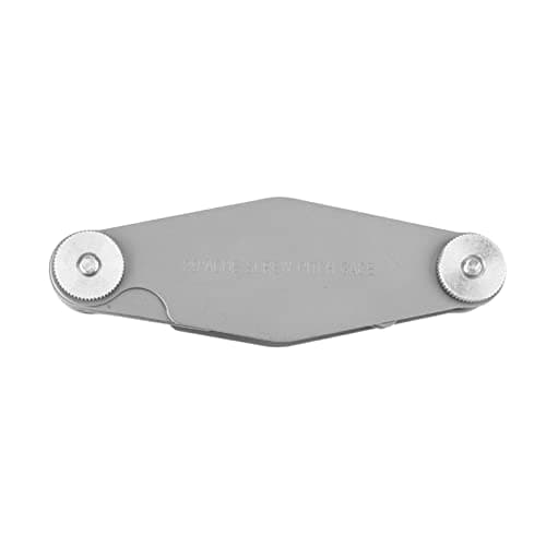 Image of T Thread Gauge Set, Thread Pitch Gauge for Whitworth Screws, Carbon Steel Measuring Tool with Clear Markings, Compact and Durable for Machinists and DIYers (29 degree T-shaped thread template)
