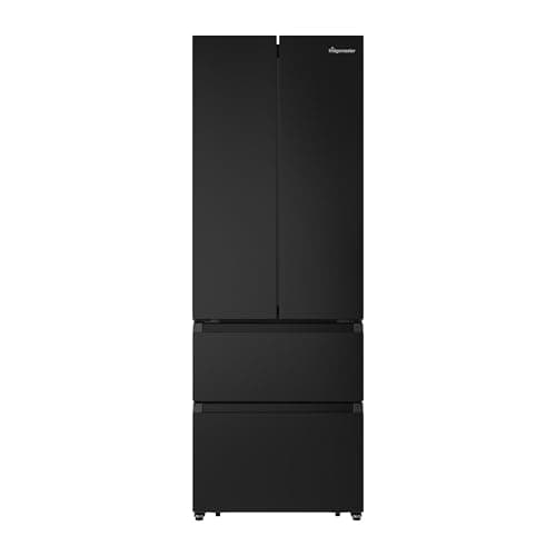 Image of Fridgemaster American Fridge Freezer - Black - E Rated