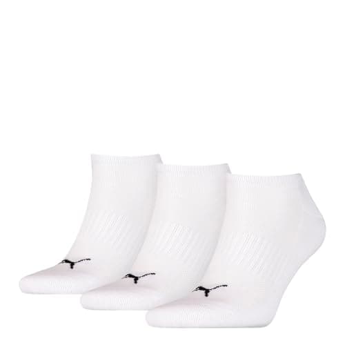 Image of PUMA Unisex Ss022m Puma Sneaker Socks 3 Pair Pack gray white black 2 5 UK, Grey/White/Black, 2.5 - UK, one size