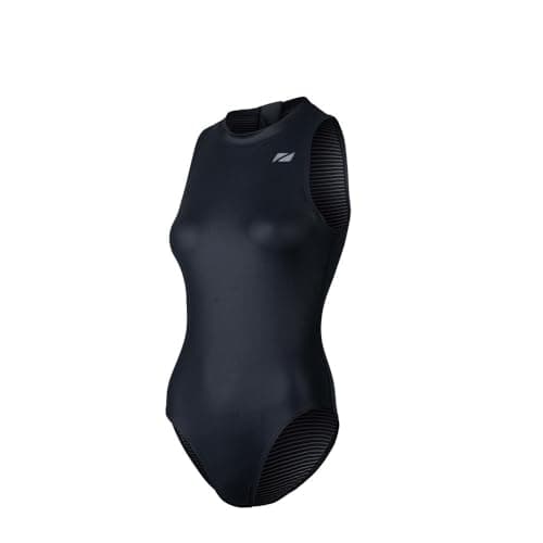 Image of ZONE3 Women’s OWS Ti+ Thermal High Neck Swim Costume with Titanium Lining/Inner Bra Shelf, A Swimsuit Providing Warmth for Open Water and Pool Swims