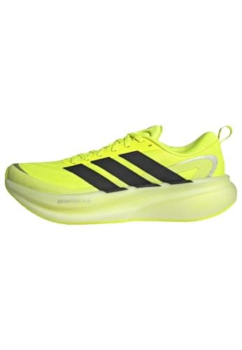 Image of adidas Men's Supernova Glide Running Shoes, Solar Yellow/core Black/Matte Silver, 9 UK