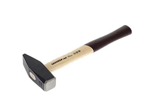 Image of GEDORE red Engineer’s hammer with wooden handle, 1500 g head weight, Hammer with ash wood handle, Tool, Forged, R92100055